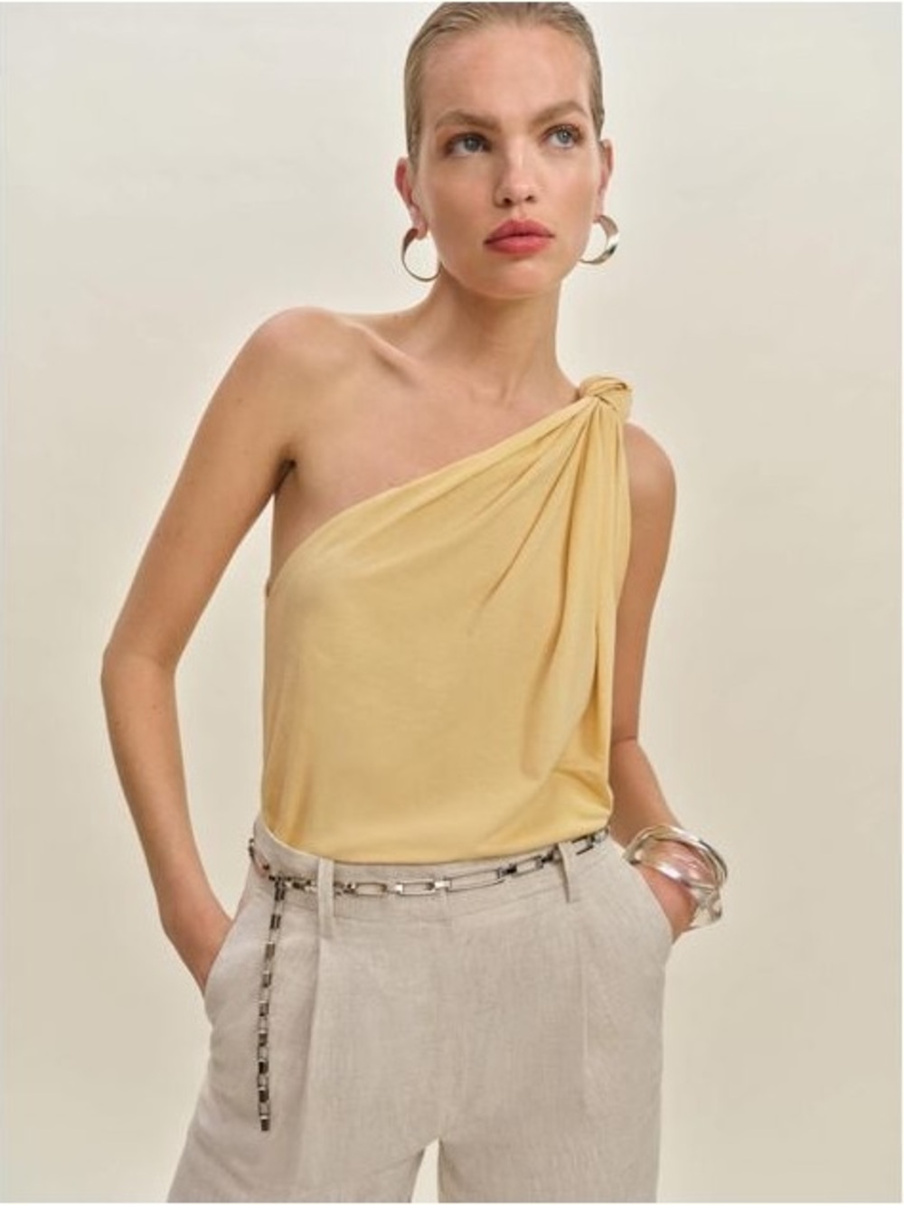 NWT reformation Harvey knit top in sunshine - size XS